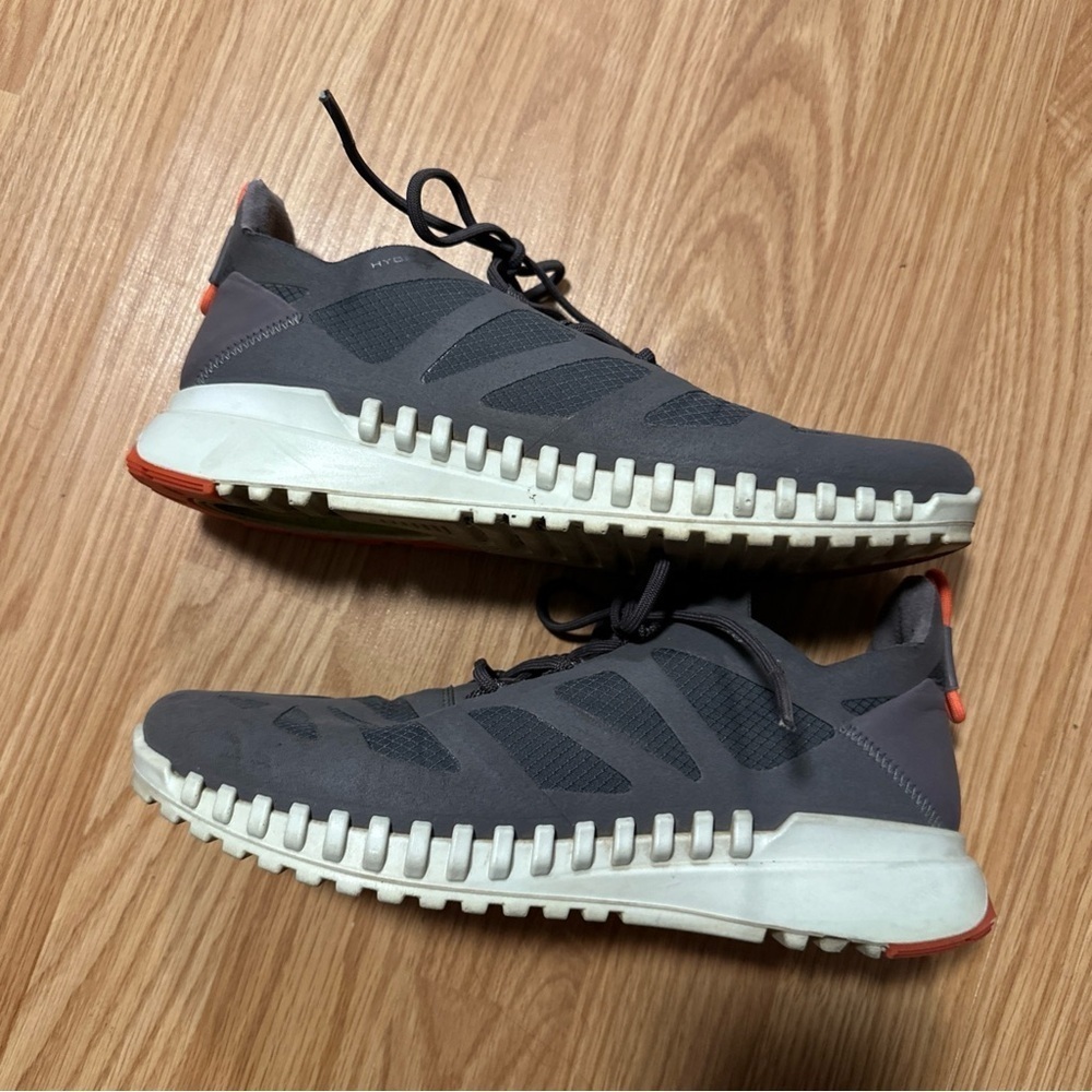 ECCO Zipflex Breathru Hydromax Sneaker Size EU 39 Gray White Orange Hiking